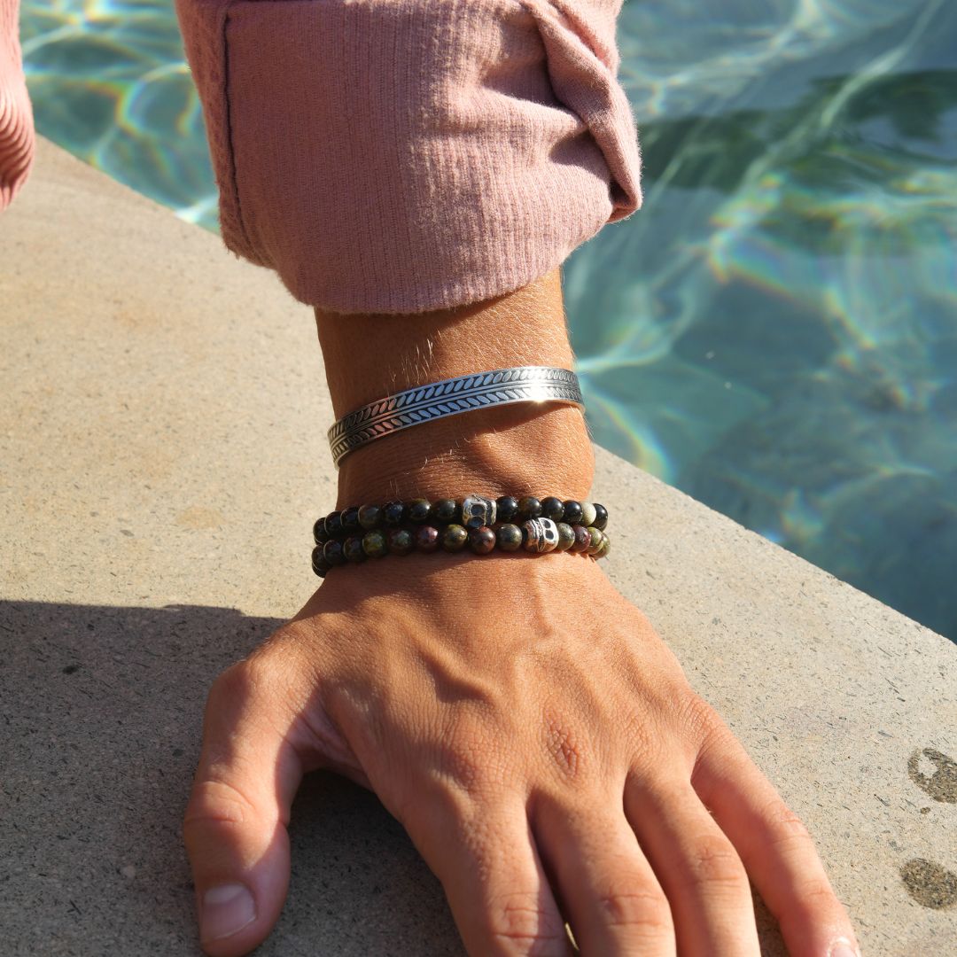 "CERUCCI" GOLDEN OBSIDIAN BRACELET - Orezza Jewelry