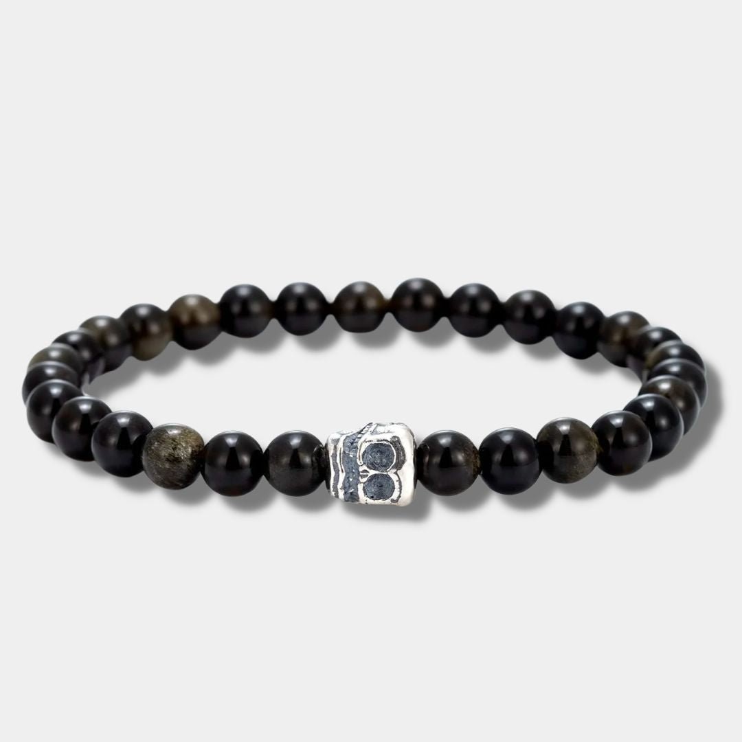 "CERUCCI" GOLDEN OBSIDIAN BRACELET - Orezza Jewelry
