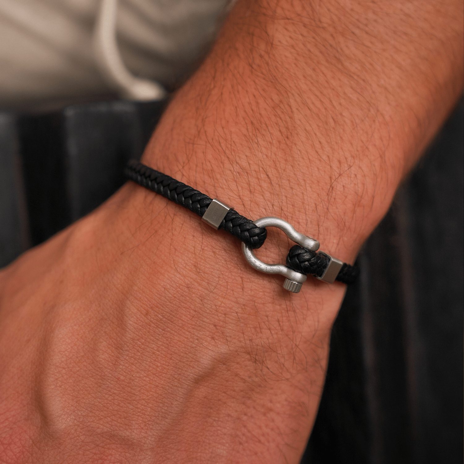 "CALCCI" LEATHER BRACELET - Orezza Jewelry