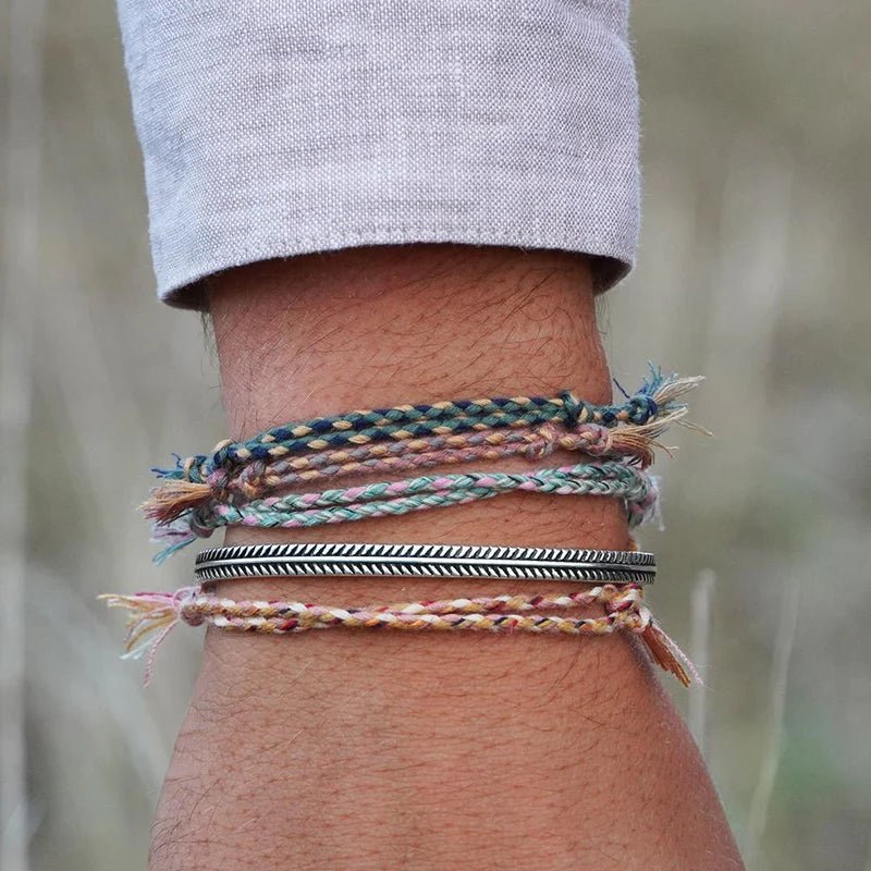 BRAIDED ROPE BRACELETS BUNDLE - Orezza Jewelry