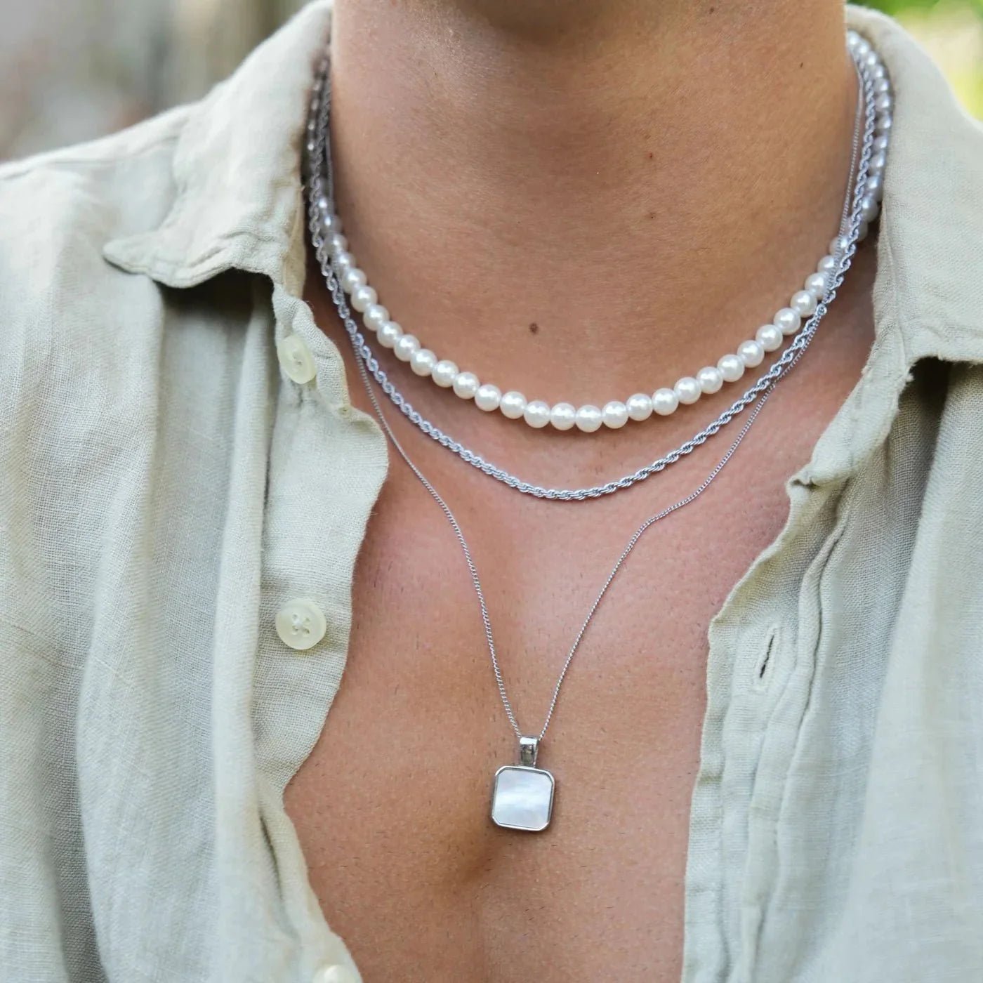 ONYX & PEARL NECKLACE BUNDLE - Orezza Jewelry