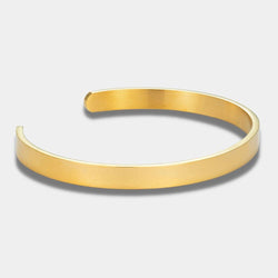"ORO" GOLD SILVER CUFF BRACELET - Orezza Jewelry