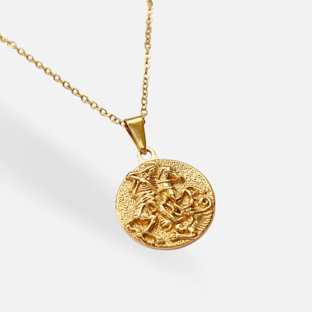 "ST GEORGE" GOLD NECKLACE - Orezza Jewelry