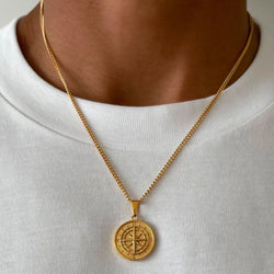 "COMPASS" GOLD NECKLACE - Orezza Jewelry