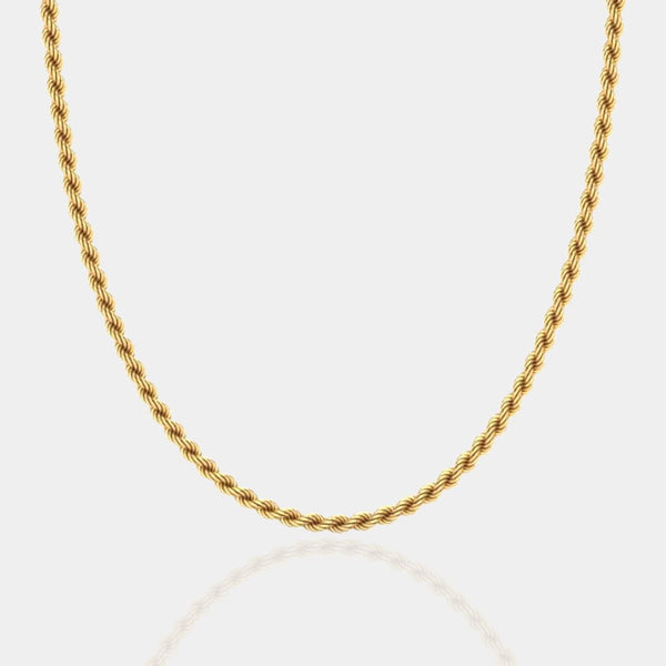 "AMIORE" GOLD ROPE CHAIN - Orezza Jewelry