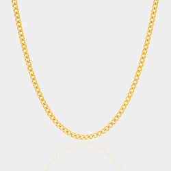 "CERUCCI" GOLD 3MM CUBAN CHAIN - Orezza Jewelry
