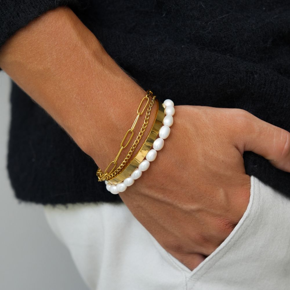 "GIORGIO" GOLD CUBAN BRACELET - Orezza Jewelry