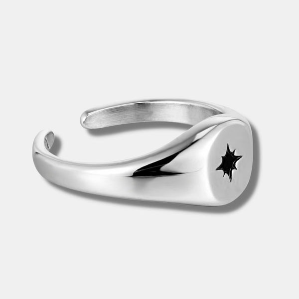 "STRELIA" SIGNET RING - Orezza Jewelry