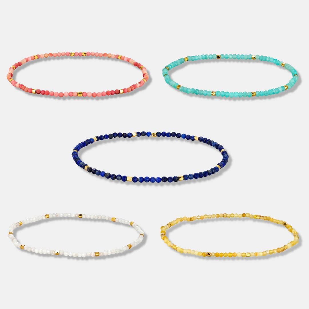 2MM BEAD BRACELETS BUNDLE - Orezza Jewelry