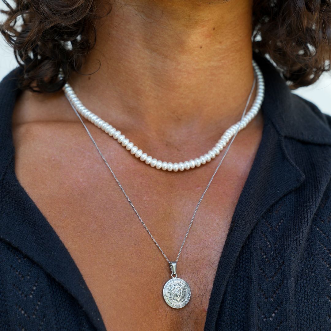 "PERLA" MINI PEARL NECKLACE - Orezza Jewelry