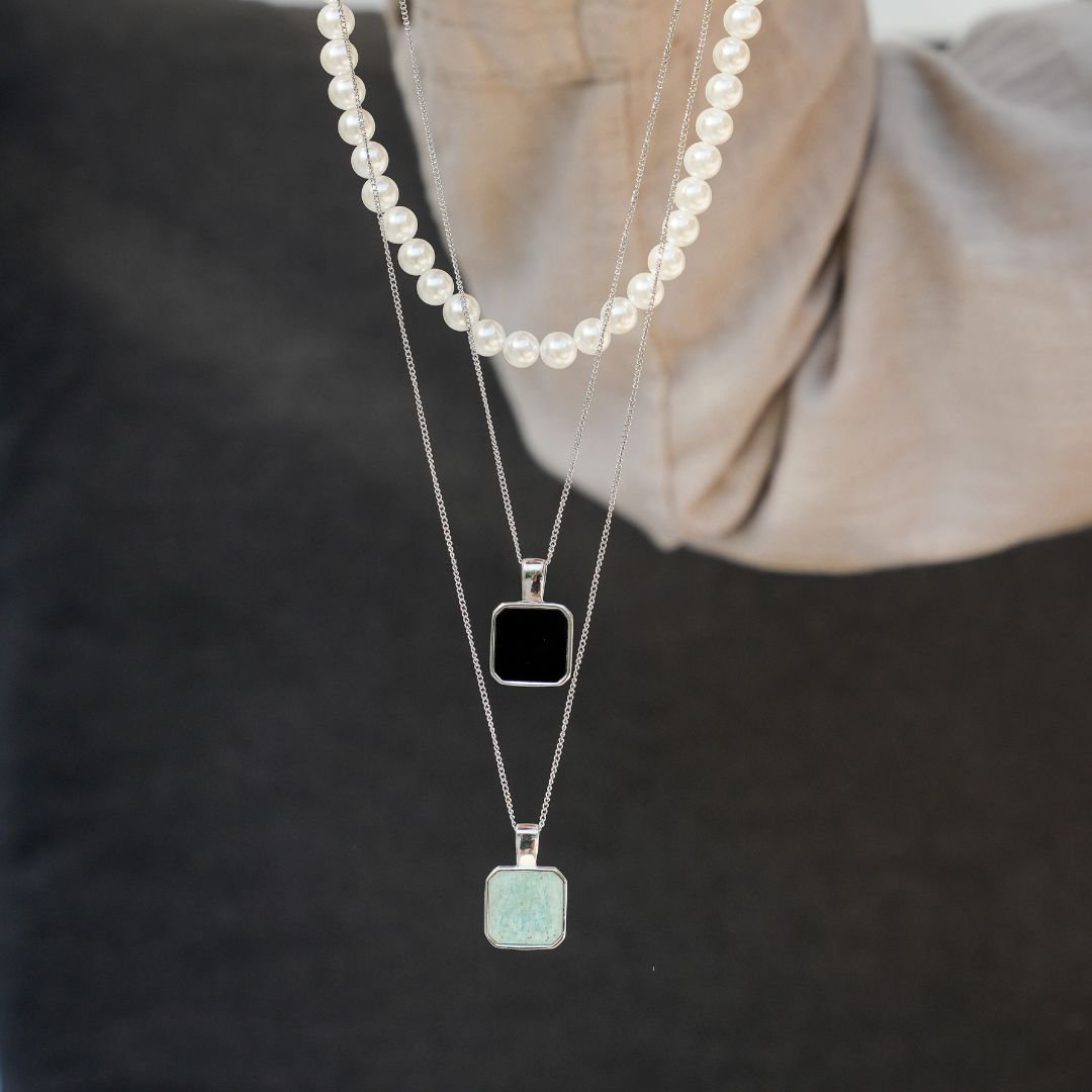 "AMAZONITE" NECKLACE - Orezza Jewelry