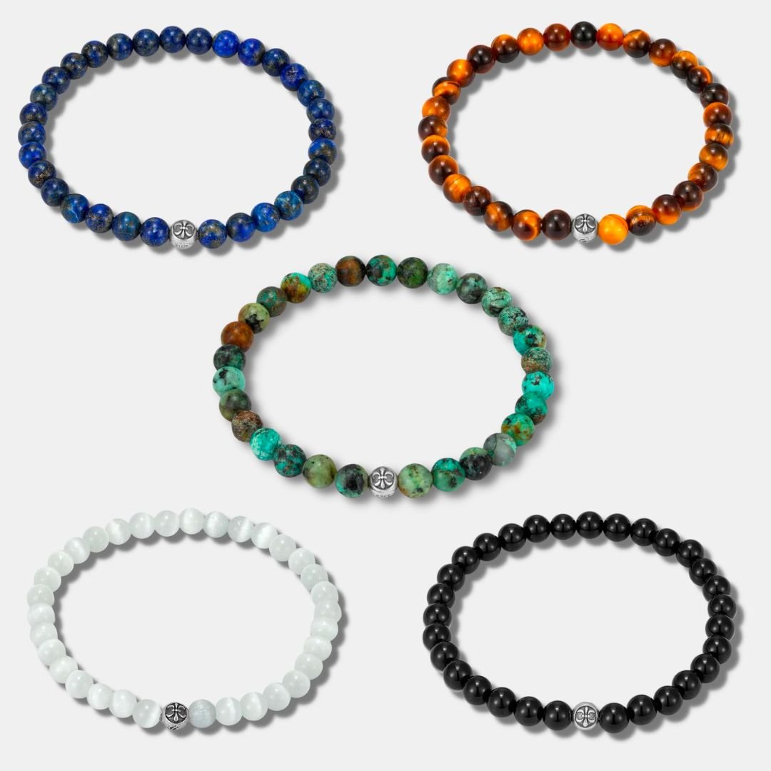 BEAD BRACELETS 6MM BUNDLE - Orezza Jewelry