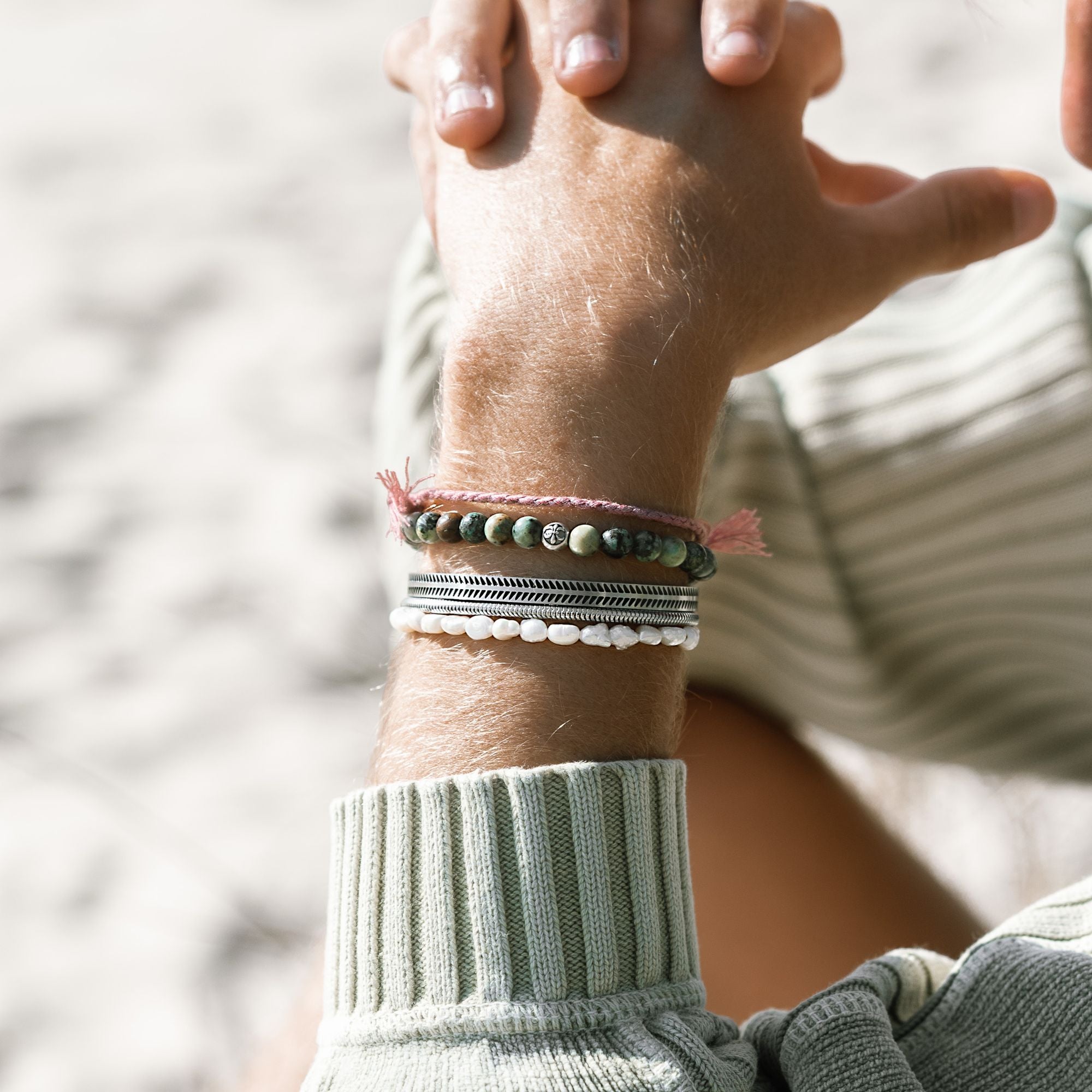 "CENTURI" SILVER CUFF BRACELET - Orezza Jewelry