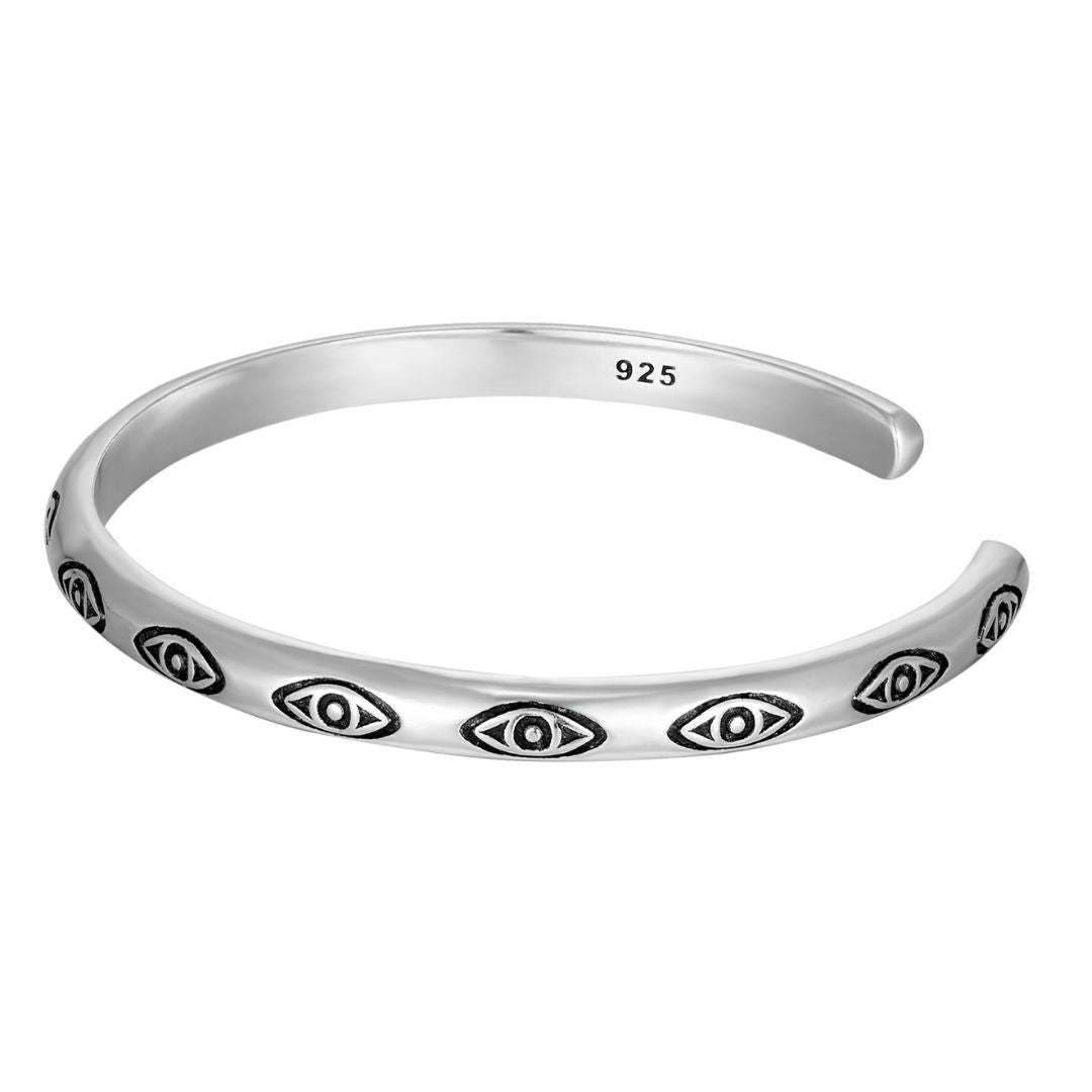 "ALUNZIO" SILVER CUFF BRACELET