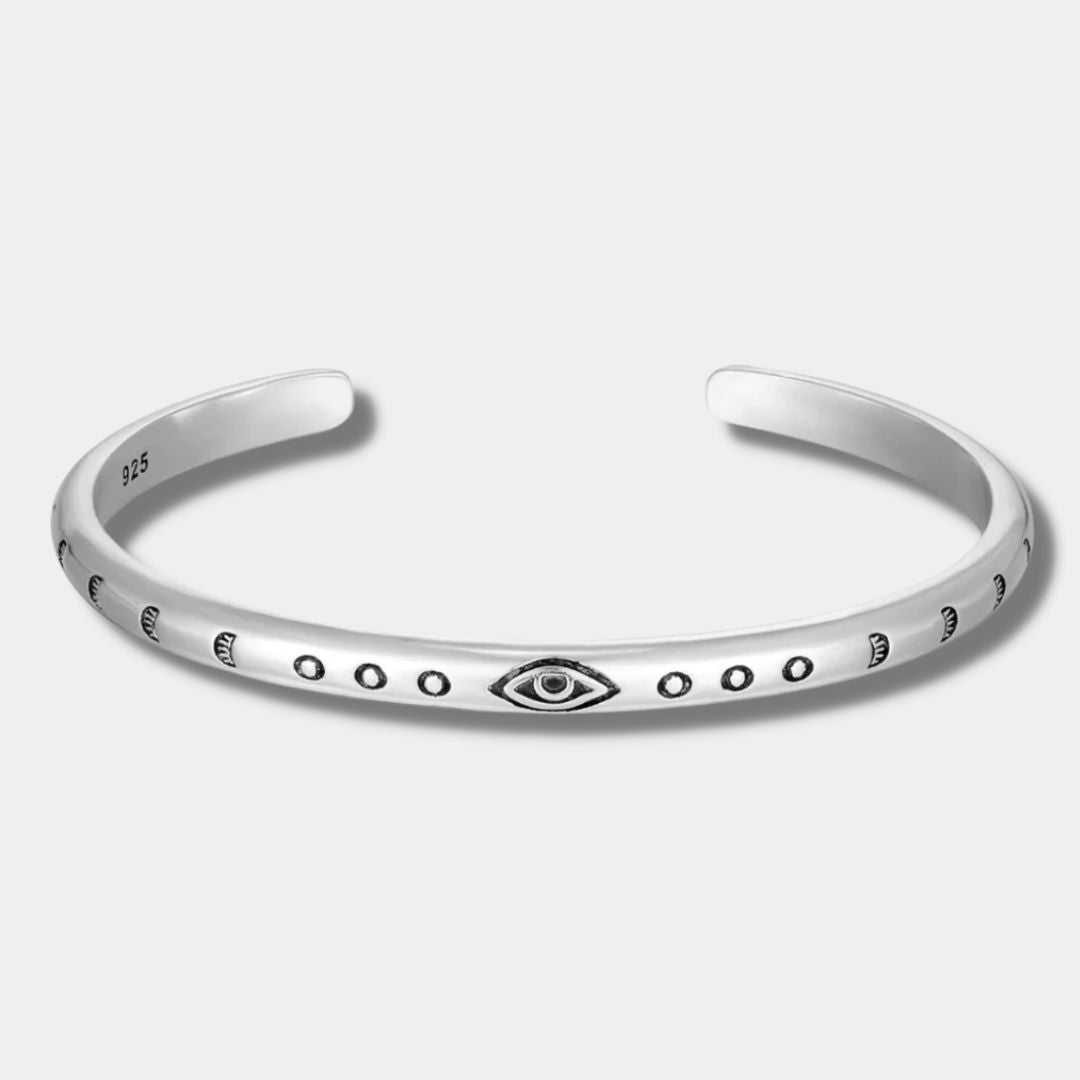 "CALVIA" SILVER CUFF BRACELET