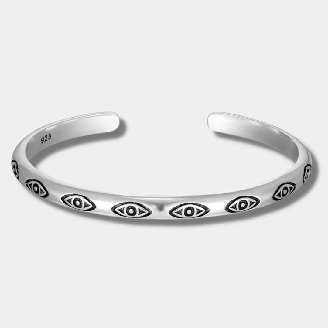 "ALUNZIO" SILVER CUFF BRACELET