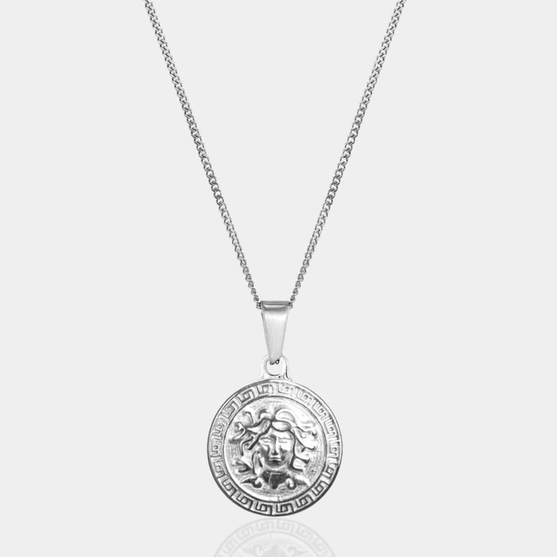 silver medusa pendant