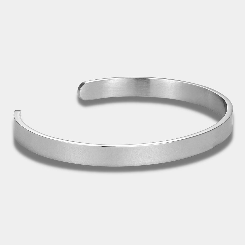 "LUZZI" SILVER CUFF BRACELET - Orezza Jewelry