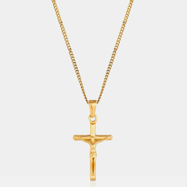 "CROSS" GOLD NECKLACE - Orezza Jewelry