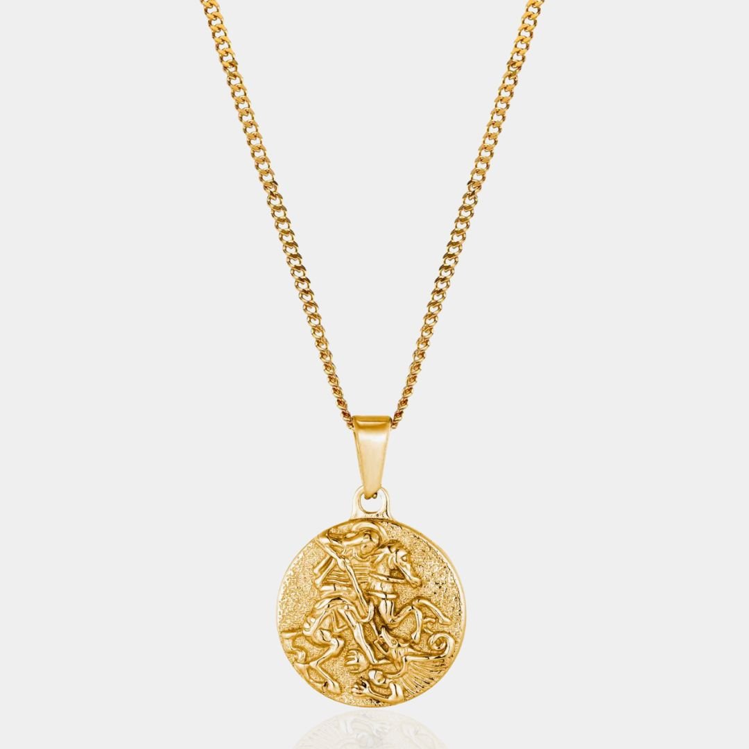 "ST GEORGE" GOLD NECKLACE - Orezza Jewelry