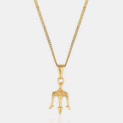 "TRIDENT" GOLD NECKLACE - Orezza Jewelry