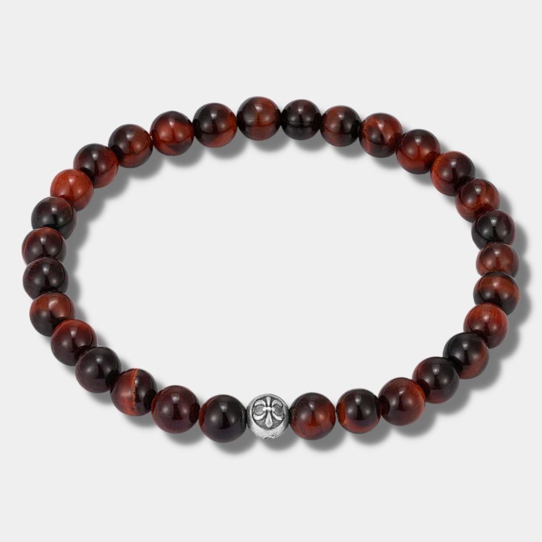 "CARRARA" RED TIGER EYE BRACELET - Orezza Jewelry