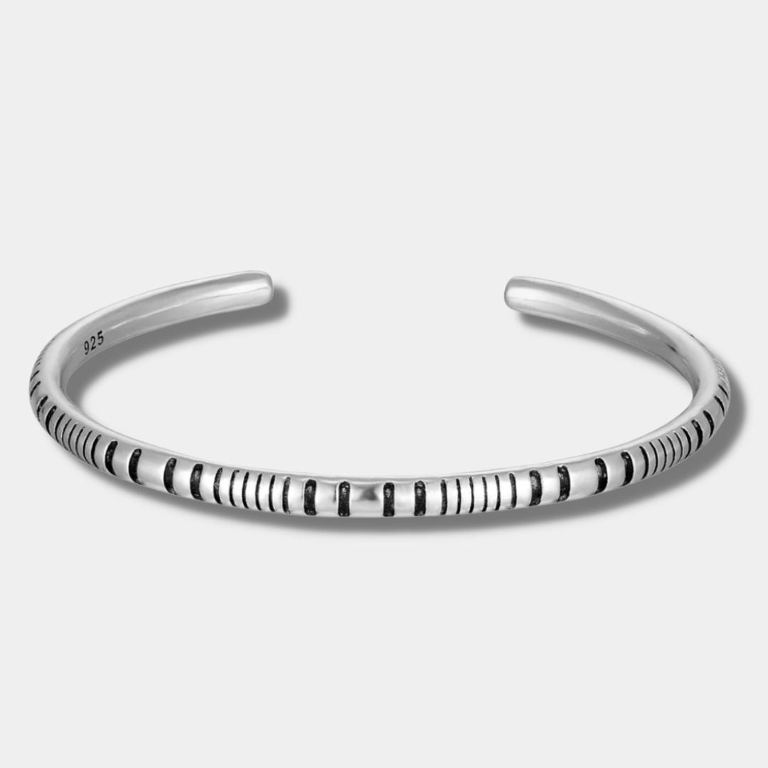 "TAORMINA" SILVER CUFF BRACELET - Orezza Jewelry