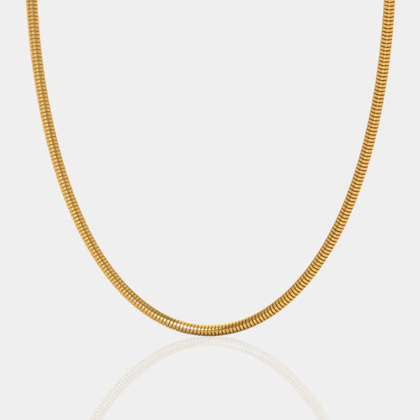 "GIOVELLA" GOLD SNAKE CHAIN - Orezza Jewelry